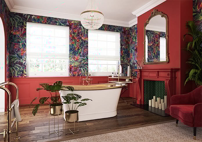 Salerno Voile, Coastal White - Motorised Roman Blind - Image 6